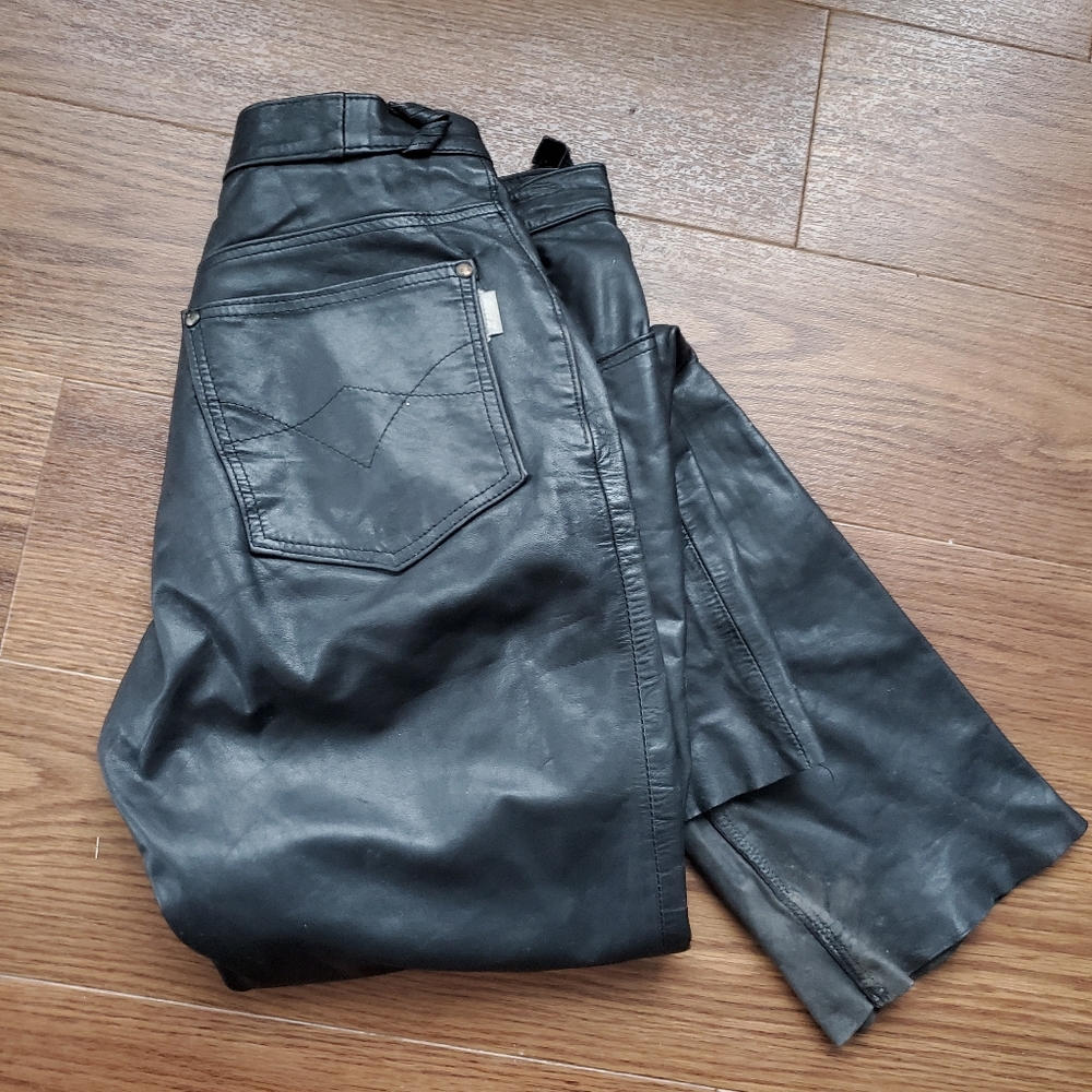 Black Leather Pants